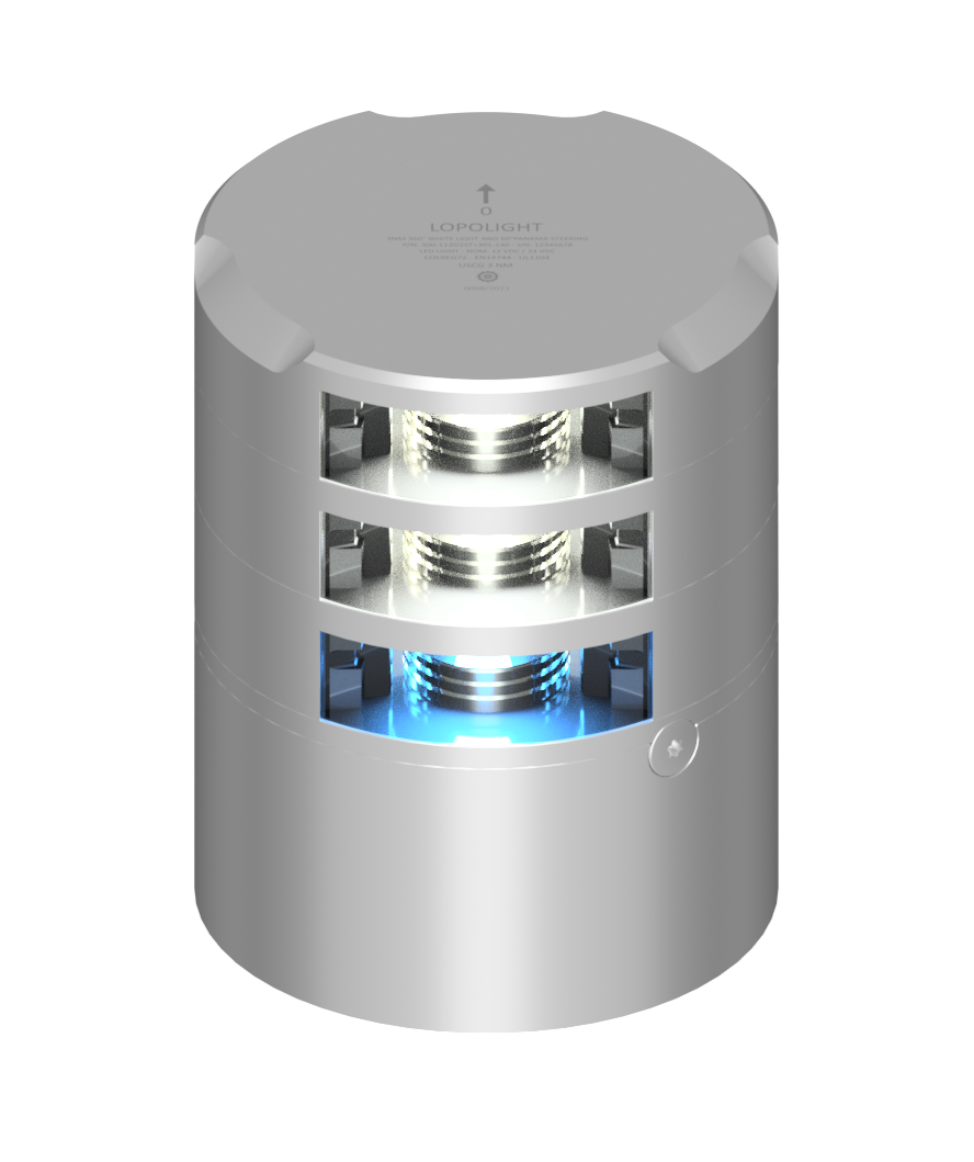 3nm 360° White, Dbl + 60° Panama Steering via RPM 3nm 360° White, Dbl + 60° Panama Steering via RPM